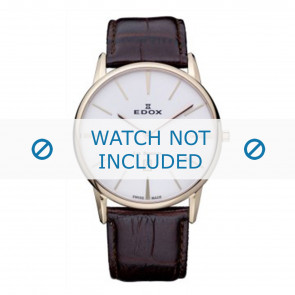Bracelet de montre Edox 26023-37R-BR Cuir Brun 22mm