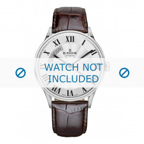 Edox bracelet de montre 83010-3B-AR Cuir Brun foncé + coutures défaut