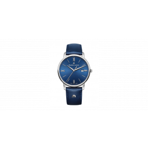 Bracelet de montre Maurice Lacroix EL1118-SS001-410-1 Cuir Bleu 20mm
