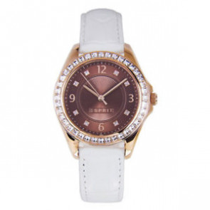 Bracelet de montre Esprit ES106482 Cuir croco Blanc 16mm