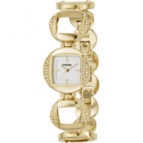 Bracelet de montre Fossil ES2567 Acier inoxydable Plaqué or 20mm