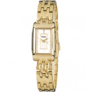 Bracelet de montre Fossil ES2737 Acier inoxydable Plaqué or 12mm