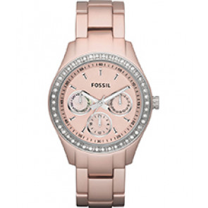 Bracelet de montre Fossil ES2975 Aluminium Rose 18mm