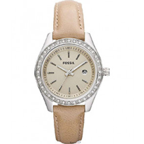 Bracelet de montre Fossil ES3026 Cuir Beige 14mm