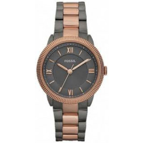 Bracelet de montre Fossil ES3075 Acier inoxydable Gris anthracite 16mm
