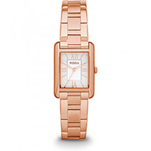 Bracelet de montre Fossil ES3326 Acier inoxydable Rosé 16mm