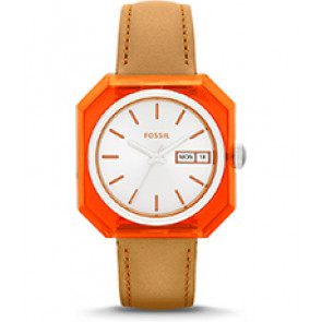 Bracelet de montre Fossil ES3537 Cuir Brun 18mm