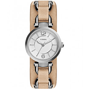 Bracelet de montre Fossil ES3854 Cuir Beige 7mm