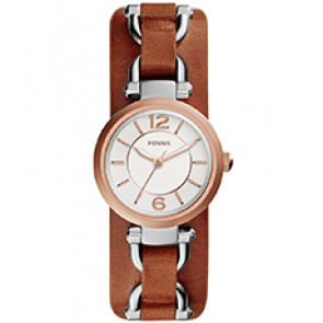 Bracelet de montre Fossil ES3855 Cuir Cognac 7mm