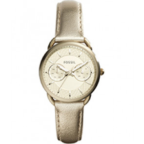 Bracelet de montre Fossil ES3912 Cuir Plaqué or 16mm