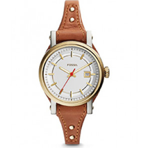 Bracelet de montre Fossil ES3949 Cuir Brun 14mm