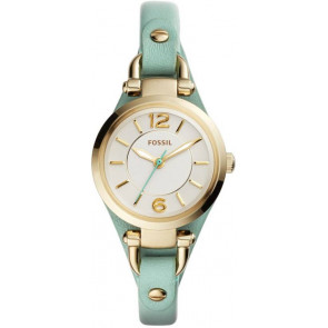Bracelet de montre Fossil ES4003 Cuir Vert 7mm