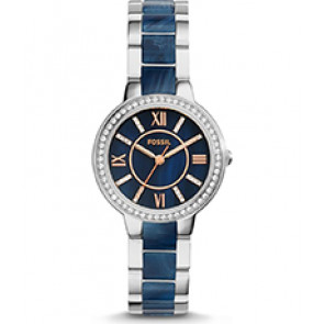 Bracelet de montre Fossil ES4009 Acier inoxydable Bleu 14mm