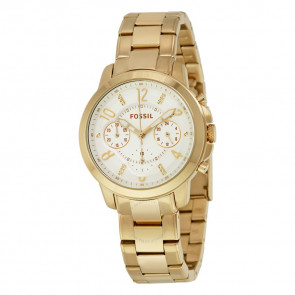 Bracelet de montre Fossil ES4037 Acier inoxydable Plaqué or 18mm