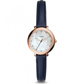 Bracelet de montre Fossil ES4083 Cuir Bleu 10mm