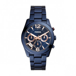 Fossil bracelet de montre ES4093 Métal Bleu 20mm