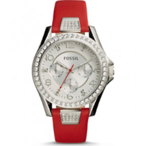 Bracelet de montre Fossil ES4111 Cuir Rouge 18-20mm variabel