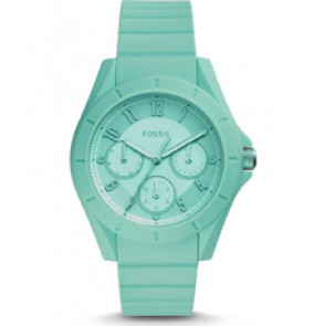 Bracelet de montre (Combinaison bracelet + cas) Fossil ES4188 Silicone Vert menthe
