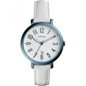 Bracelet de montre Fossil ES4203 Cuir Blanc 14mm