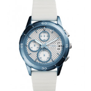 Bracelet de montre Fossil ES4222 Silicone Blanc 20mm