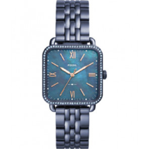 Bracelet de montre Fossil ES4290 Acier inoxydable Bleu 18mm