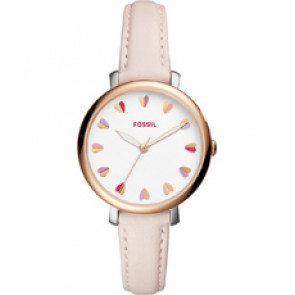 Bracelet de montre Fossil ES4351 Cuir Rose 14mm