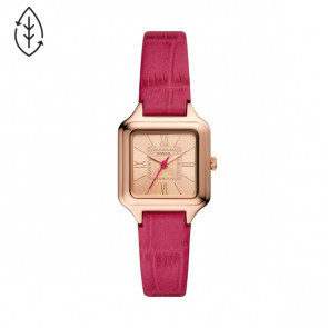 Bracelet de montre Fossil ES5085 Cuir Rose 12mm