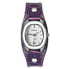 Bracelet de montre Fossil ES9933 Cuir Pourpre 10mm