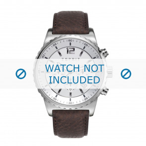 Esprit bracelet de montre ES108231-003 Cuir Brun foncé + coutures défaut