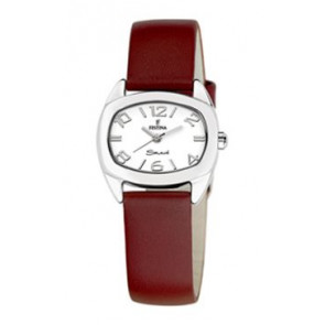 Bracelet de montre Festina F16013-7 Cuir Bordeaux 16mm