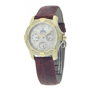 Bracelet de montre Festina F16023-2 Cuir Rouge 18mm