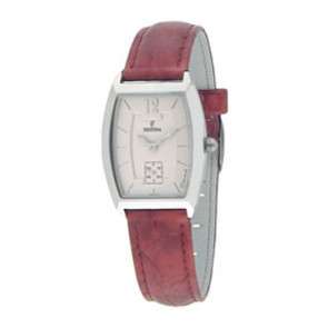 Bracelet de montre Festina F16025-3 Cuir Rouge 16mm