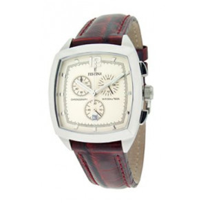 Bracelet de montre Festina F16071-2 Cuir Bordeaux 21mm