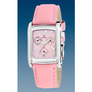 Bracelet de montre Festina F16101-9 Cuir Rose 22mm