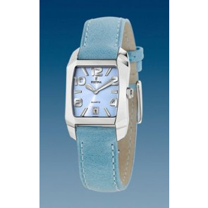 Bracelet de montre Festina F16137-C Cuir Bleu clair 16mm