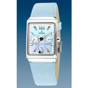Bracelet de montre Festina F16139-2 Cuir Bleu clair 20mm