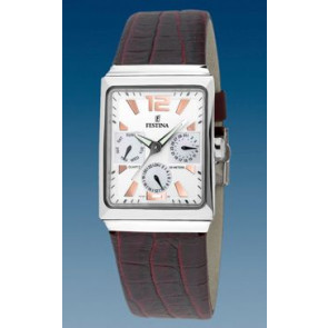 Bracelet de montre Festina F16139-6 Cuir Bordeaux 23mm