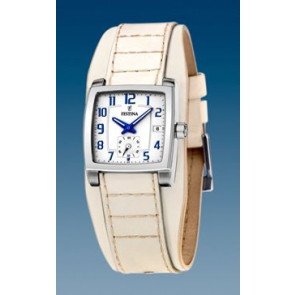 Bracelet de montre Festina F16181-1 Cuir Beige 17mm