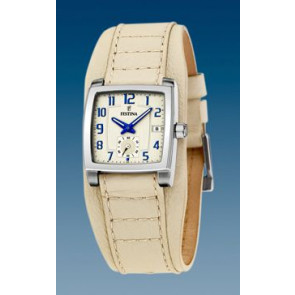 Bracelet de montre Festina F16181-2 / F16181-3 Cuir Brun clair 17mm