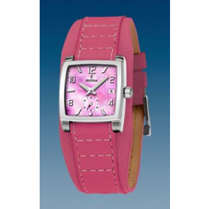 Bracelet de montre Festina F16181-5 Cuir Rose 17mm