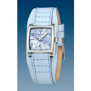 Bracelet de montre Festina F16181-C Cuir Bleu clair 17mm