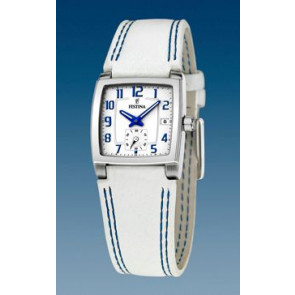Bracelet de montre Festina F16181-D Cuir Blanc 17mm