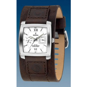 Bracelet de montre Festina F16182-1 Cuir Brun 22mm