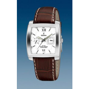 Bracelet de montre Festina F16182-7 / F16182-8 Cuir Brun 22mm