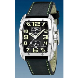Bracelet de montre Festina F16259/4 Cuir Noir 25mm