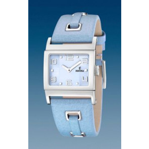 Bracelet de montre Festina F16475-6 Cuir Bleu clair 24mm