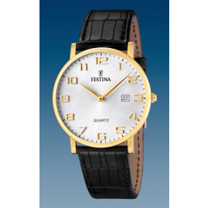 Bracelet de montre Festina F16478/1 Cuir Noir 21mm