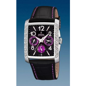 Bracelet de montre Festina F16524-4 Cuir Noir 25mm
