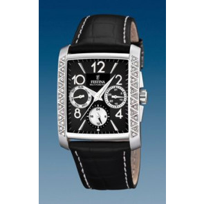 Bracelet de montre Festina F16524-5 / F16524-6 Cuir Noir 25mm