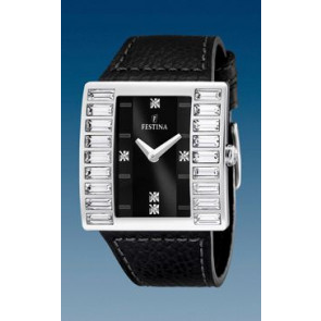 Bracelet de montre Festina F16538-2 / F16538-7 Cuir Noir 32mm